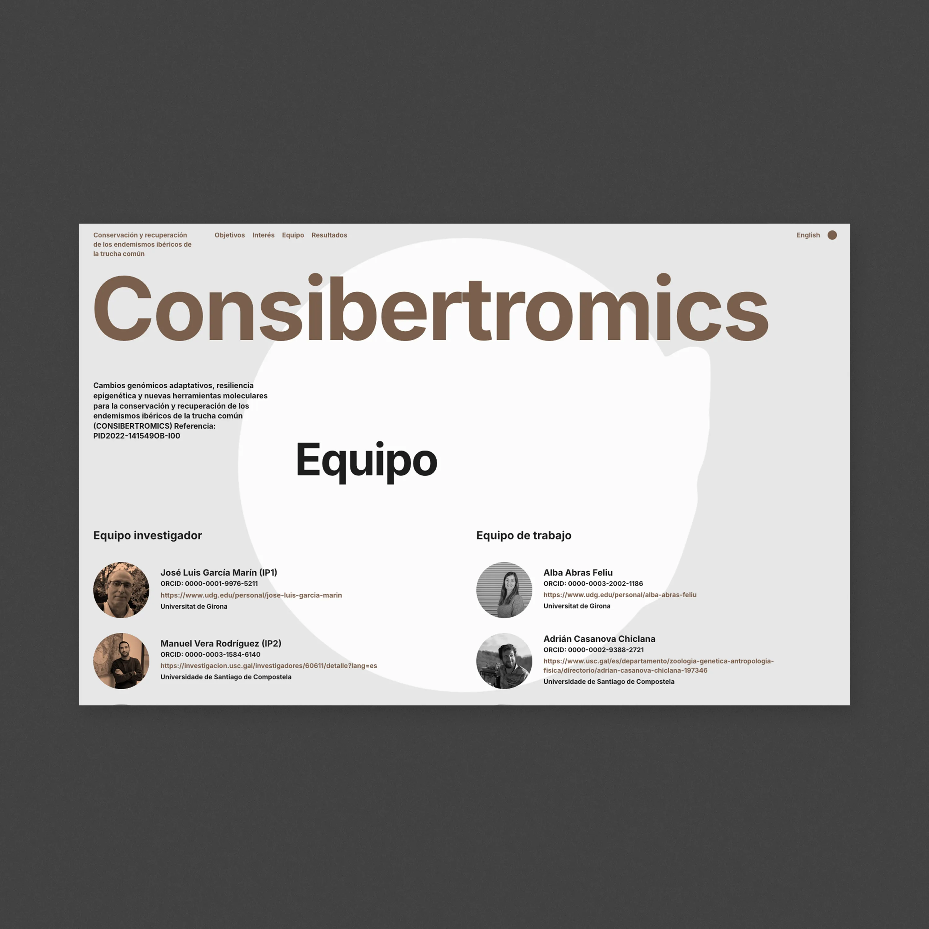 Web proxecto Consibertromics